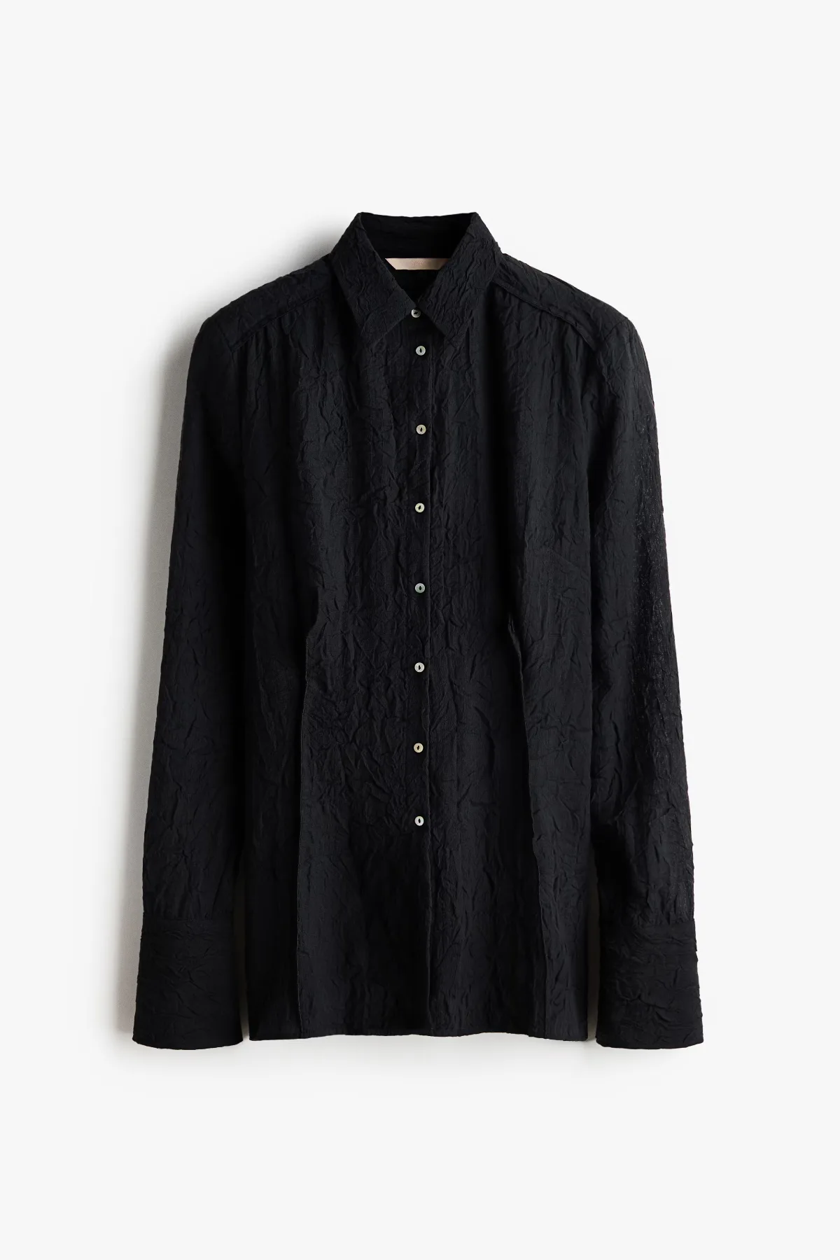 Crinkled Lyocell-Blend Shirt by H&M