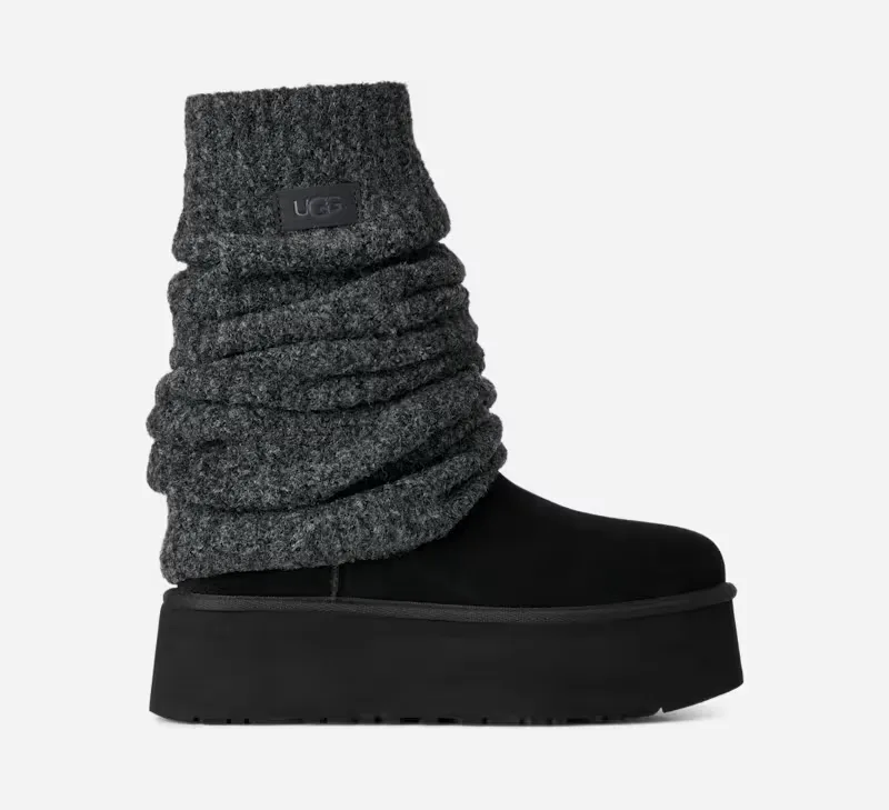 Classic Mini Dipper Legwarmer Knit Classic Boots by UGG