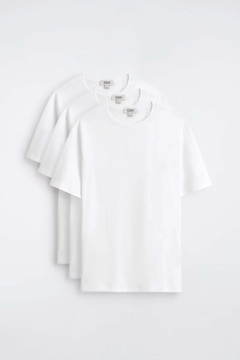 3-Pack Cotton Crew-Neck T-Shirts by COS