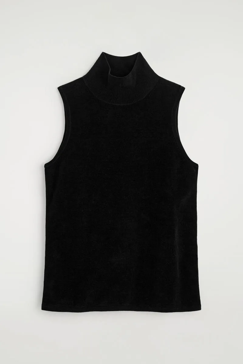 Chenille Mock-Neck Vest by COS