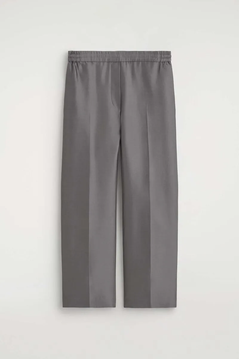 Tailored Silk Straight-Leg Pants by COS