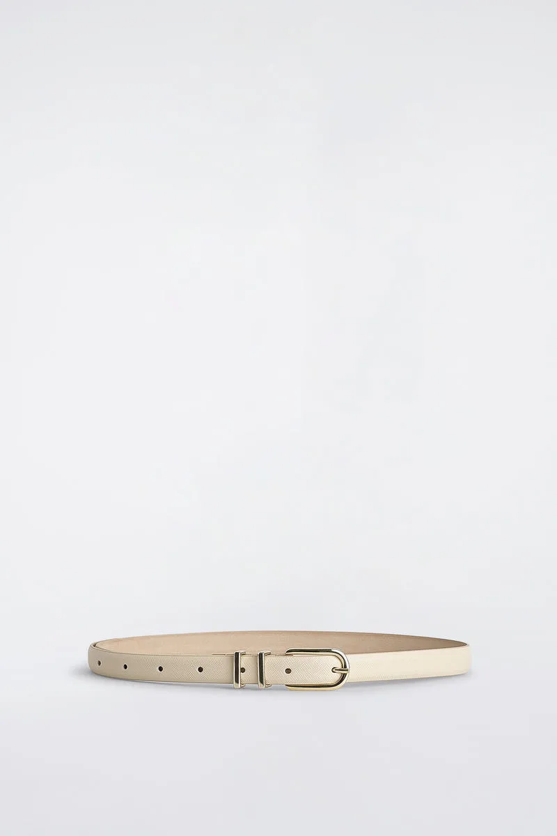 Saffiano Leather Belt