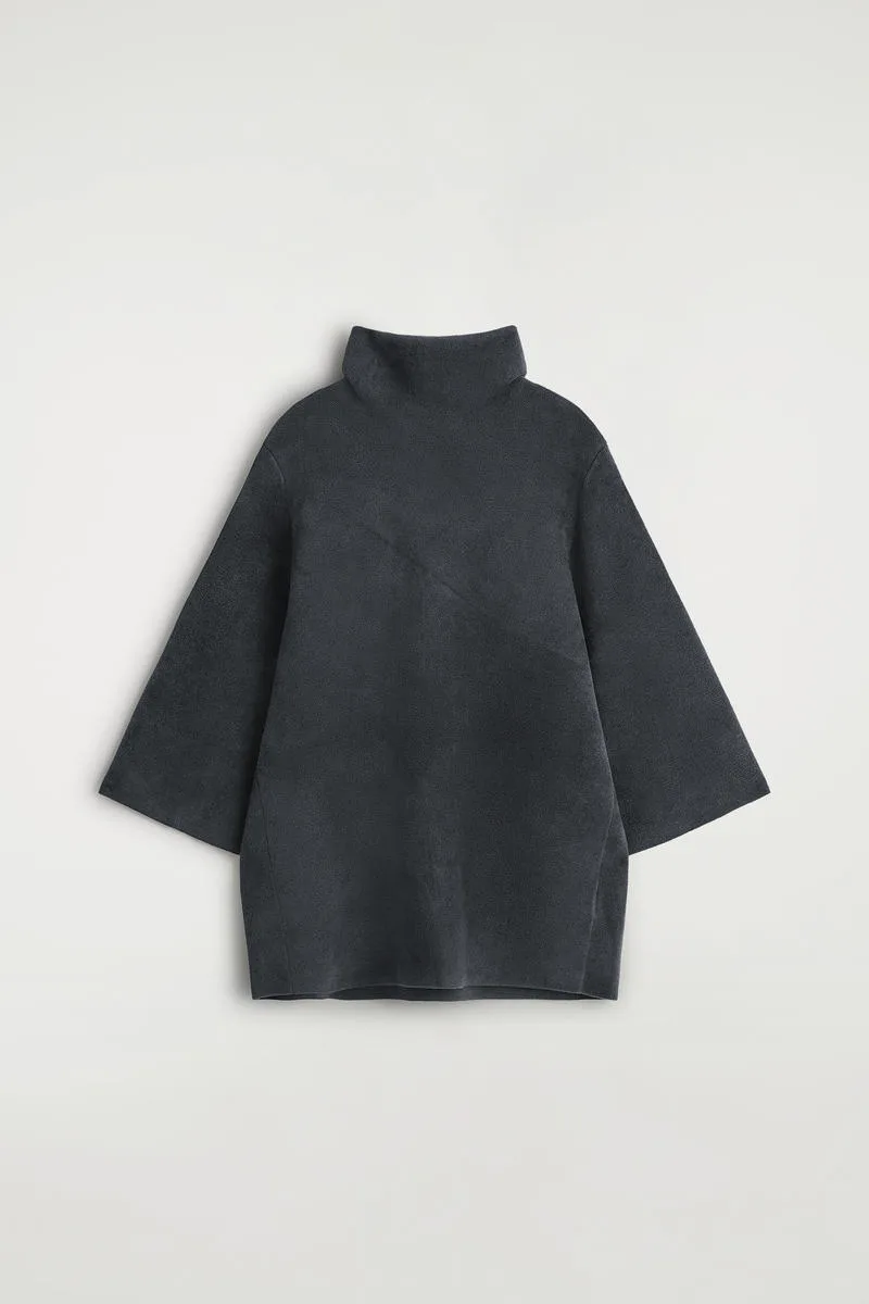 Chenille-Knit Mock-Neck Sweater by COS