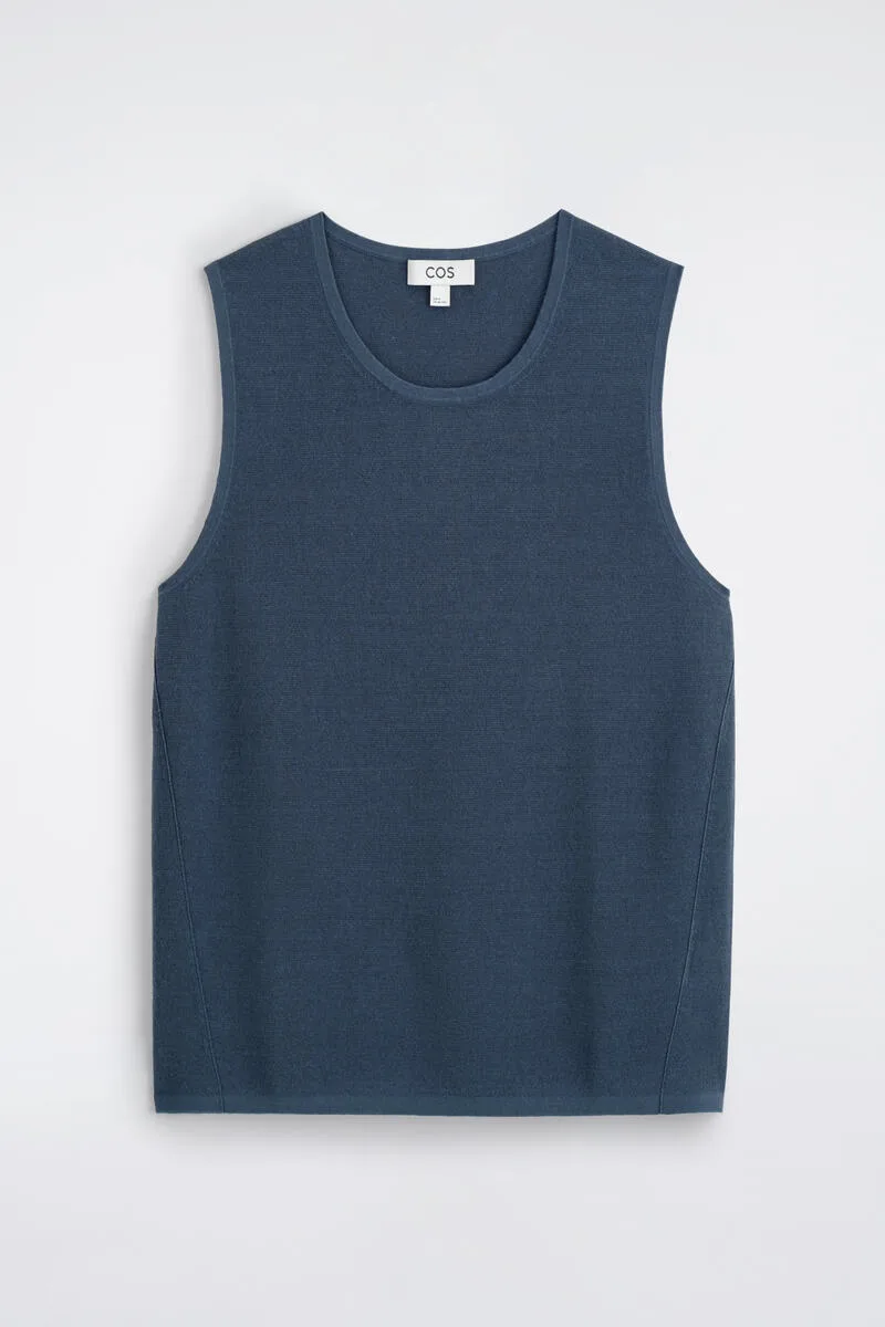 Knitted Linen Tank Top by COS