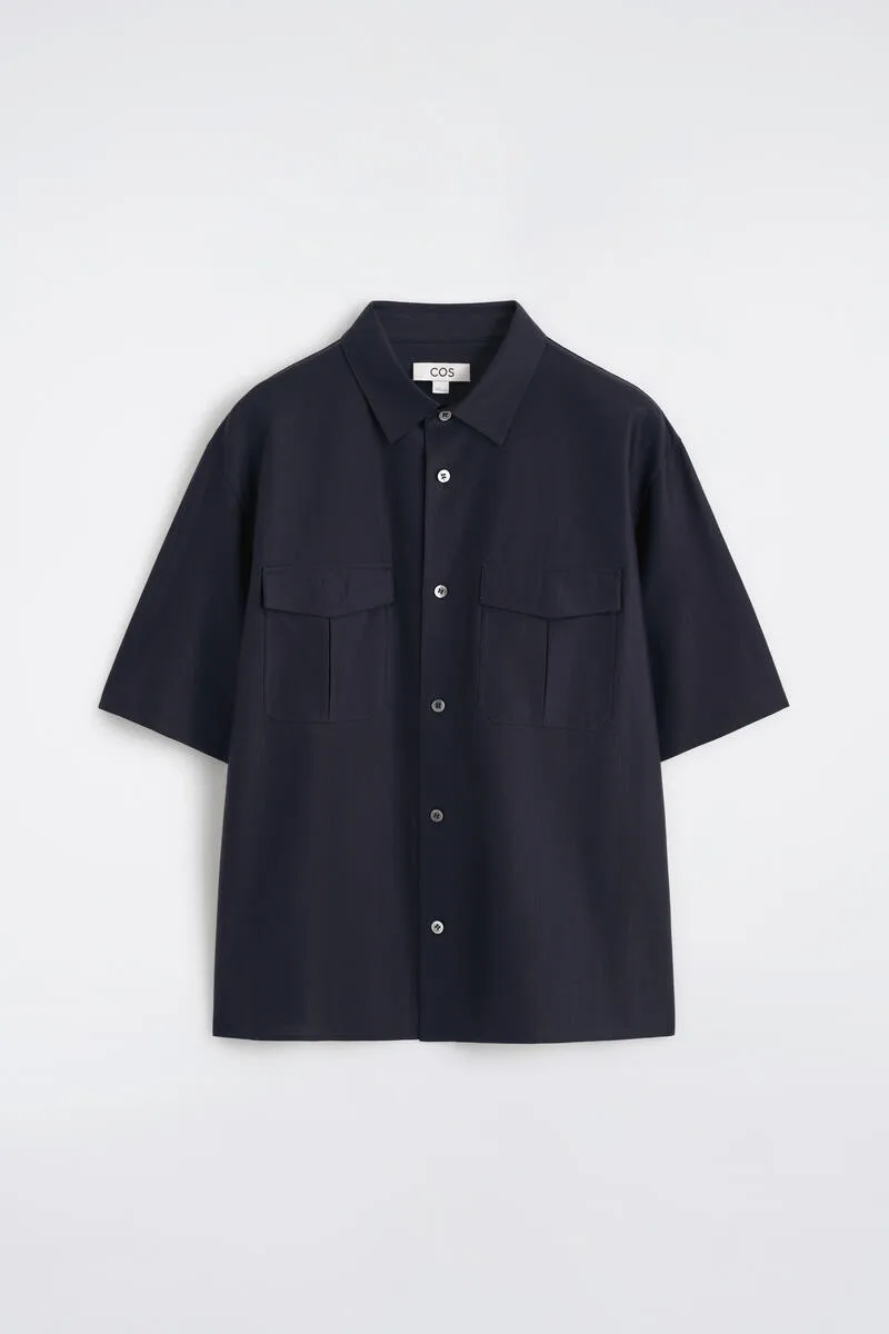 Striped Cotton Jacquard Shirt by COS