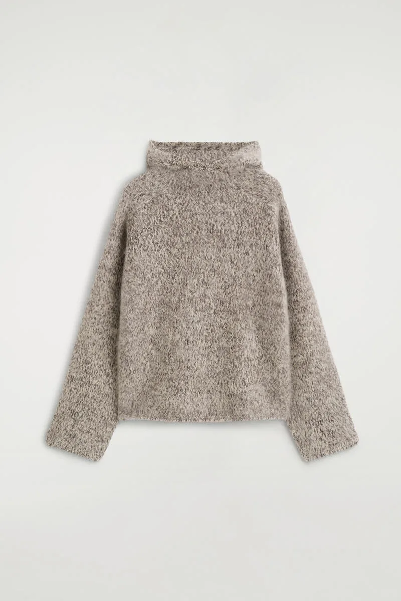 Chunky Brushed-Cashmere Hoodie by COS