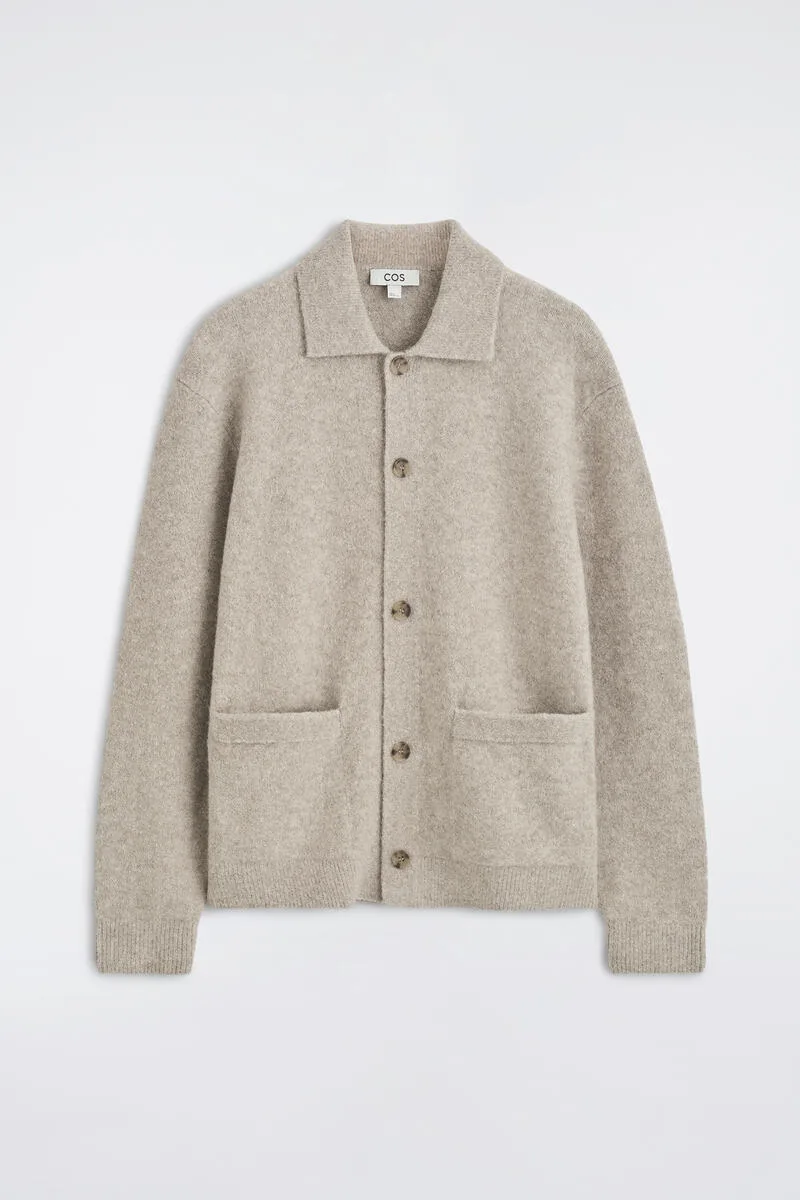 Textured Collared Cardigan by COS