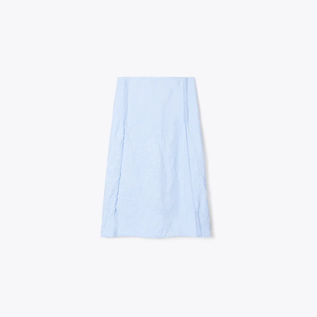 Crinkled Viscose Skirt by Tory Burch