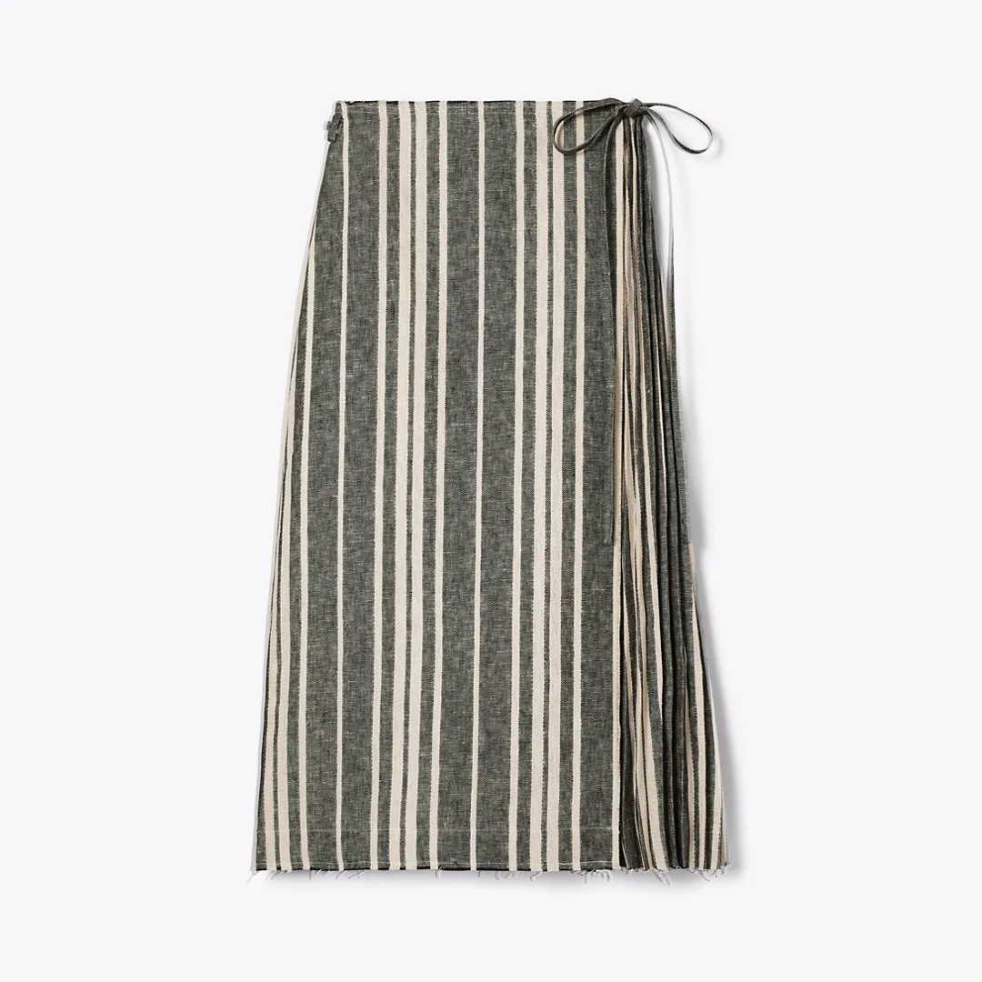 Linen Wrap Skirt