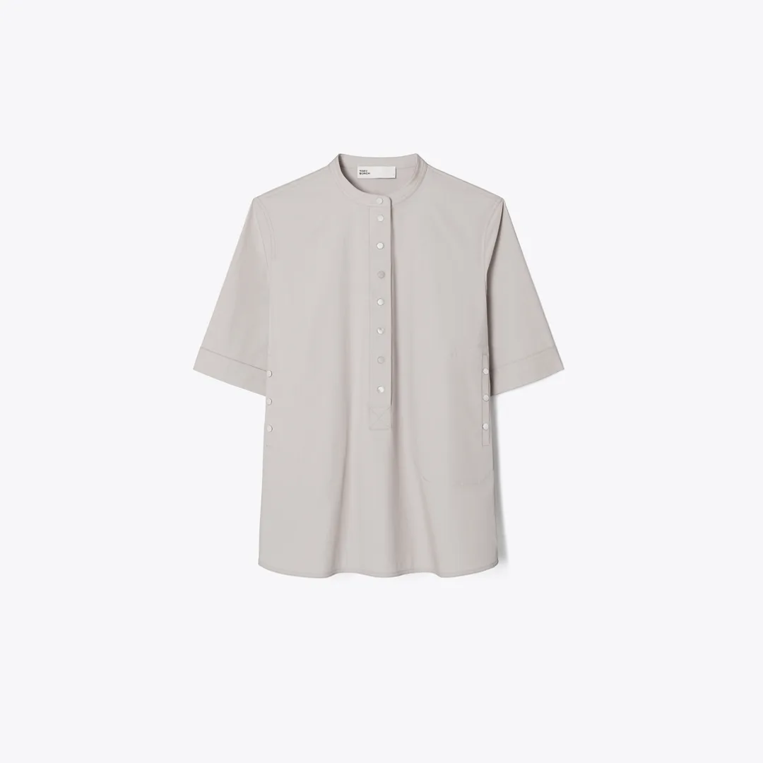 Cotton Camp Shirt by Tory Burch