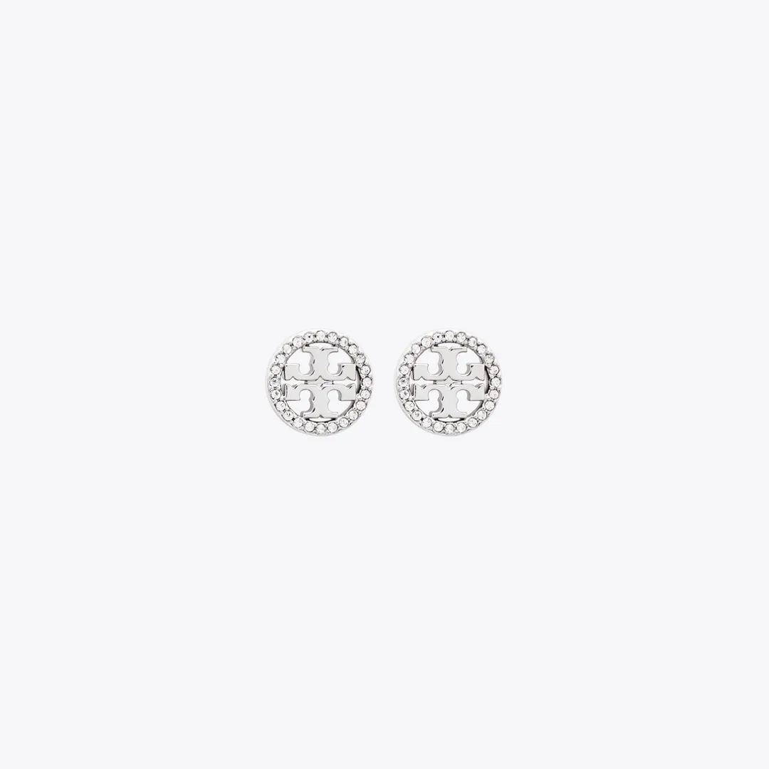 Icon Pav Stud Earrings by Tory Burch