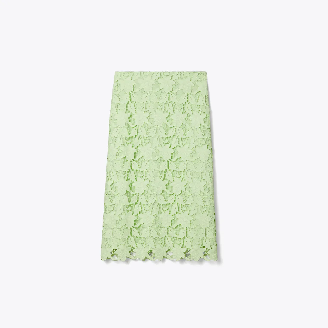 Guipure Lace Skirt by Tory Burch