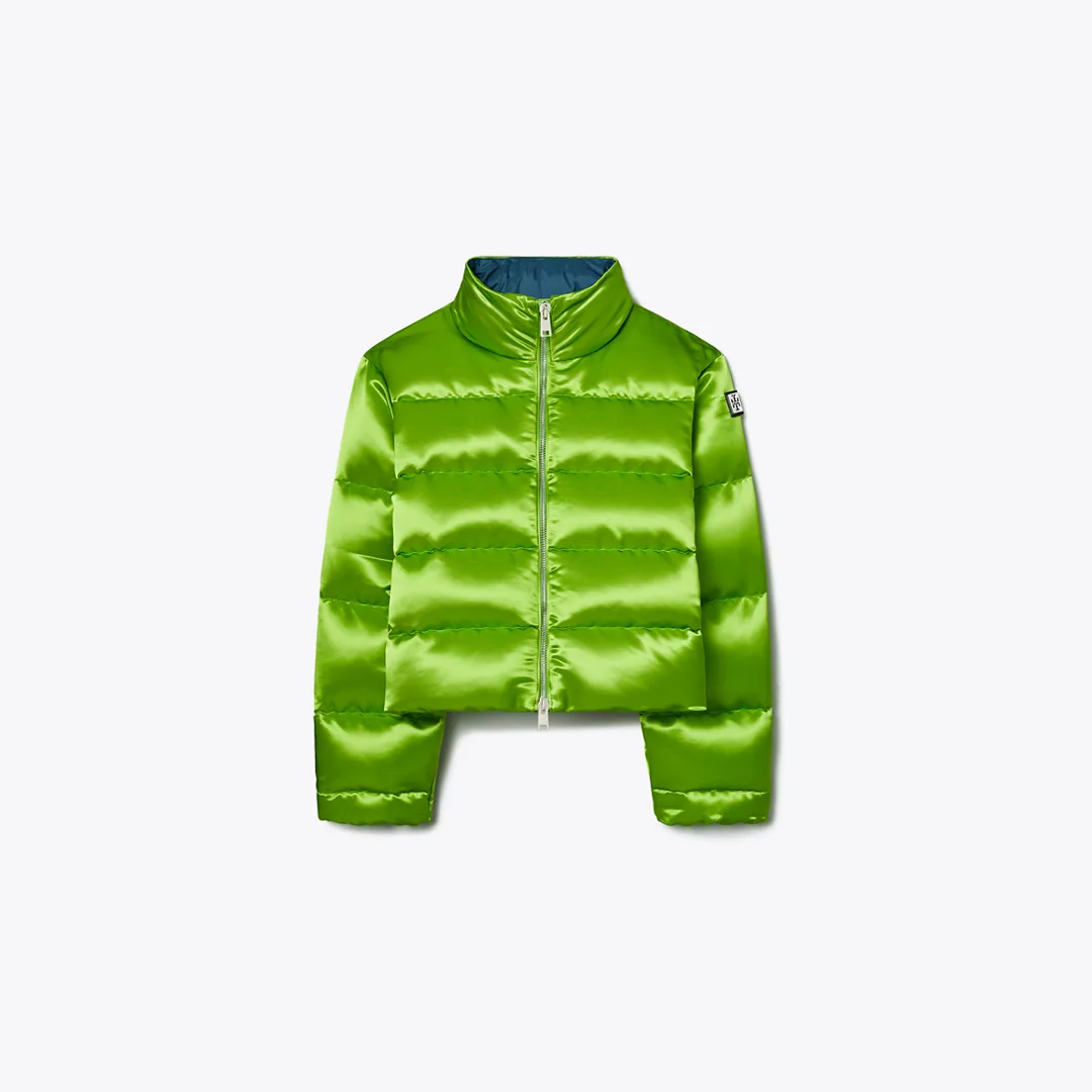 Satin Down Jacket by Tory Burch