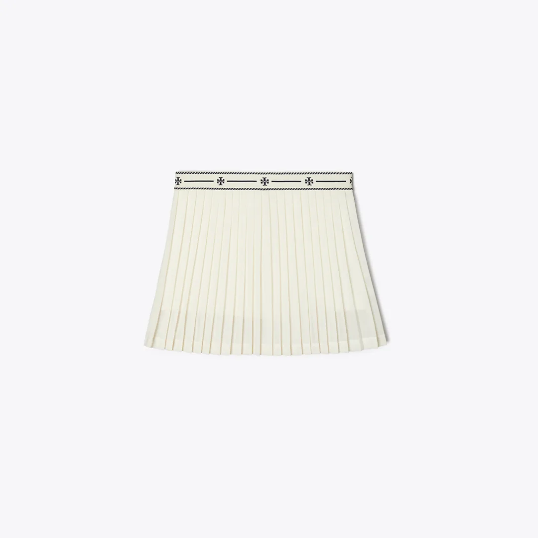 Mesh Pleated Tennis Skirt by Tory Burch