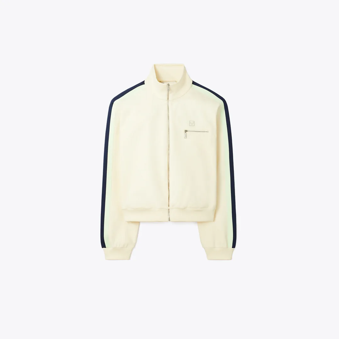 Tech Knit Track Jacket by Tory Burch