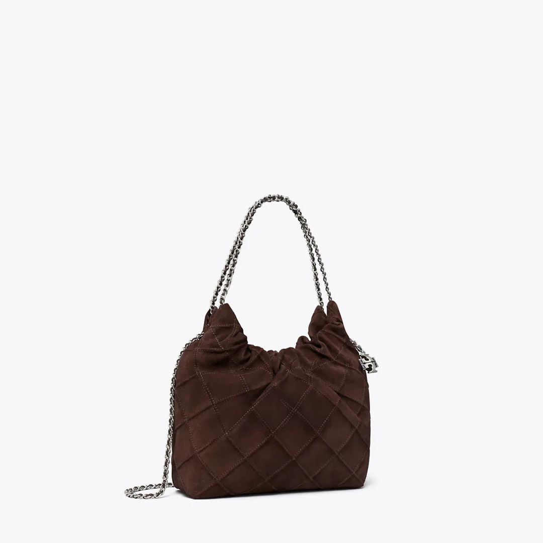 Mini Fleming Soft Suede Hobo Bag by Tory Burch