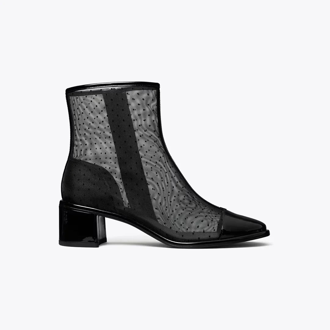 Cap-Toe Low Heeled Ankle Boot by Tory Burch