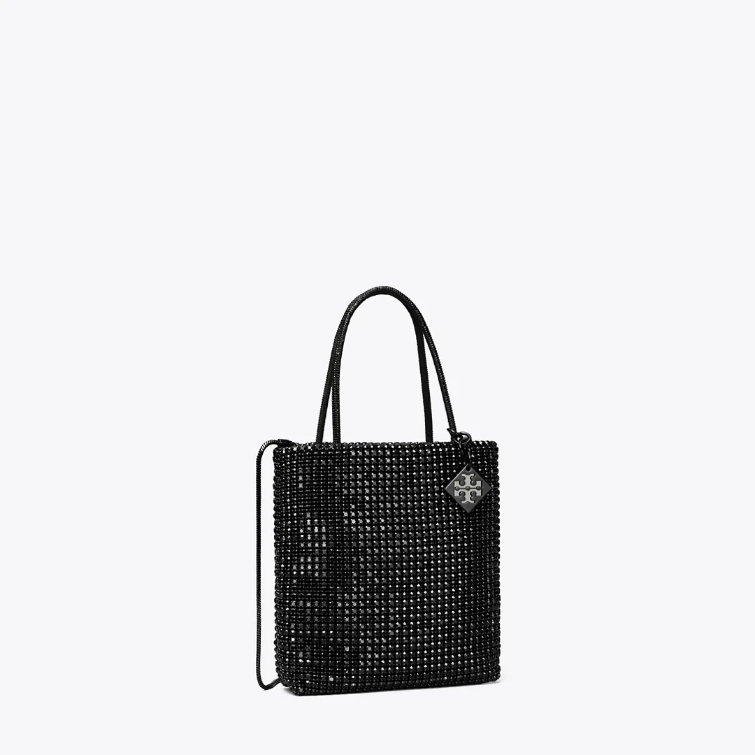 Night Owl Crystal-Embellished Mini Tote by Tory Burch