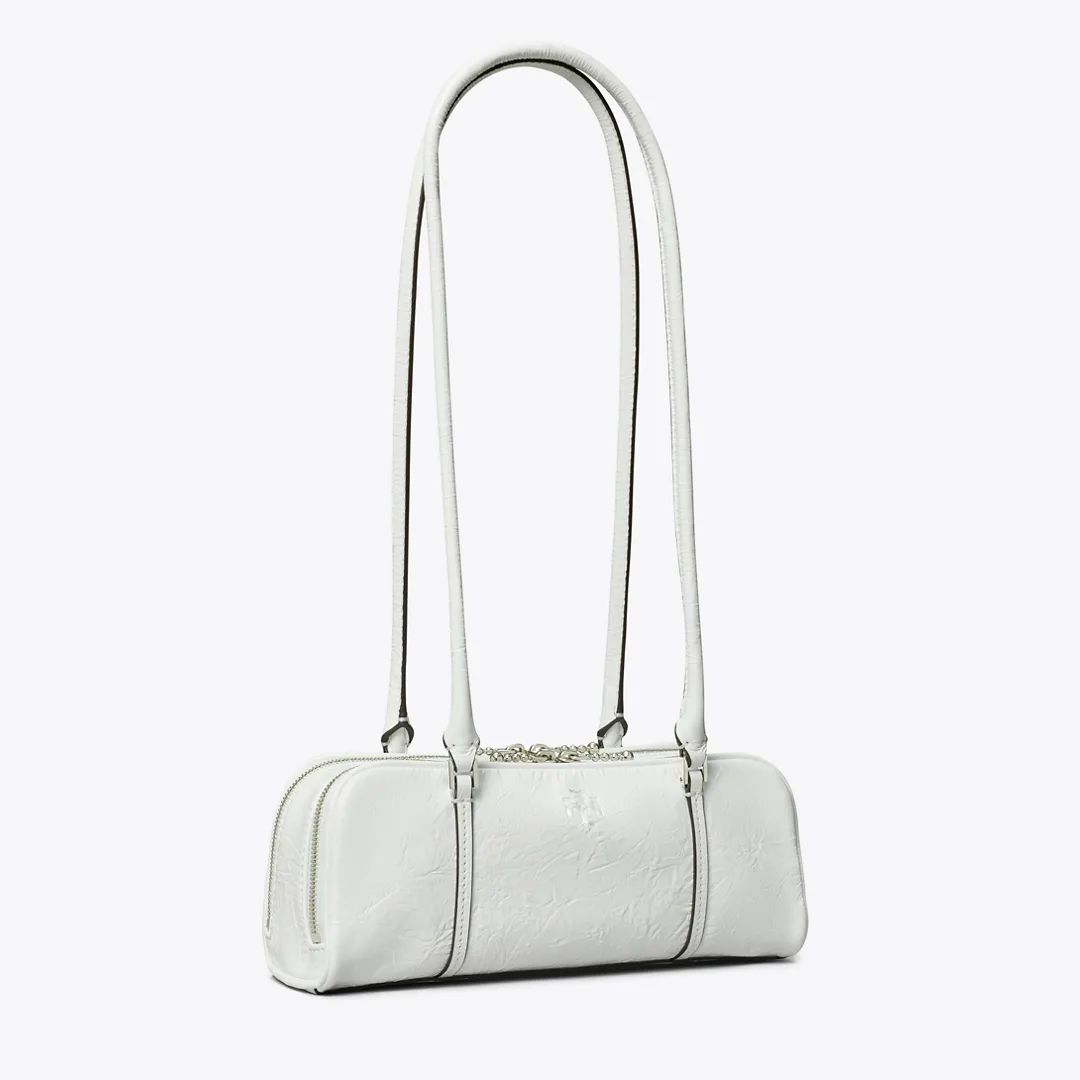 Mini Crinkle Leather Marshmallow Satchel by Tory Burch