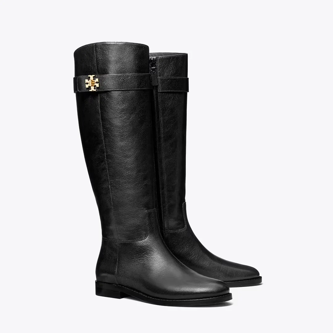 Turnlock Riding Boot, Wide by Tory Burch