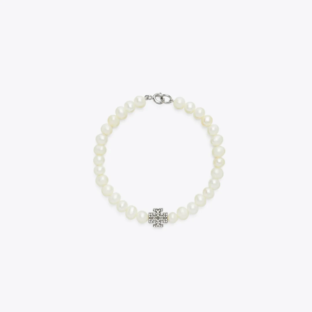 Moondance Pearl and Pav Bracelet by Tory Burch
