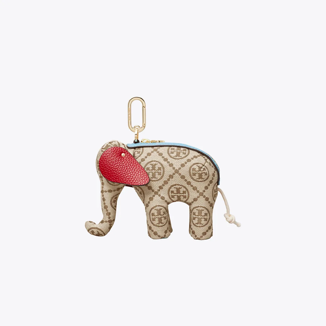 T Monogram Elephant Key Ring by Tory Burch