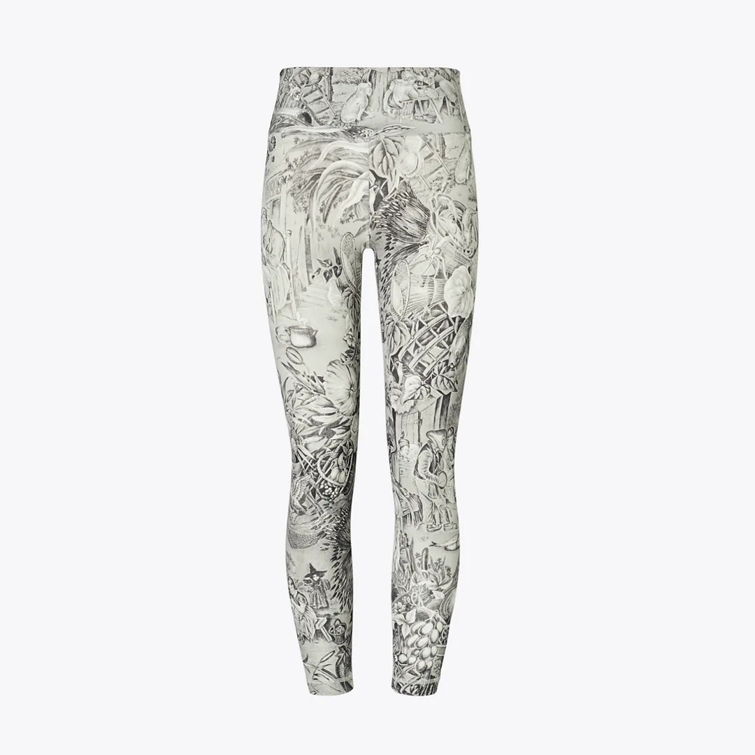 Weightless Printed 7/8 Legging by Tory Burch