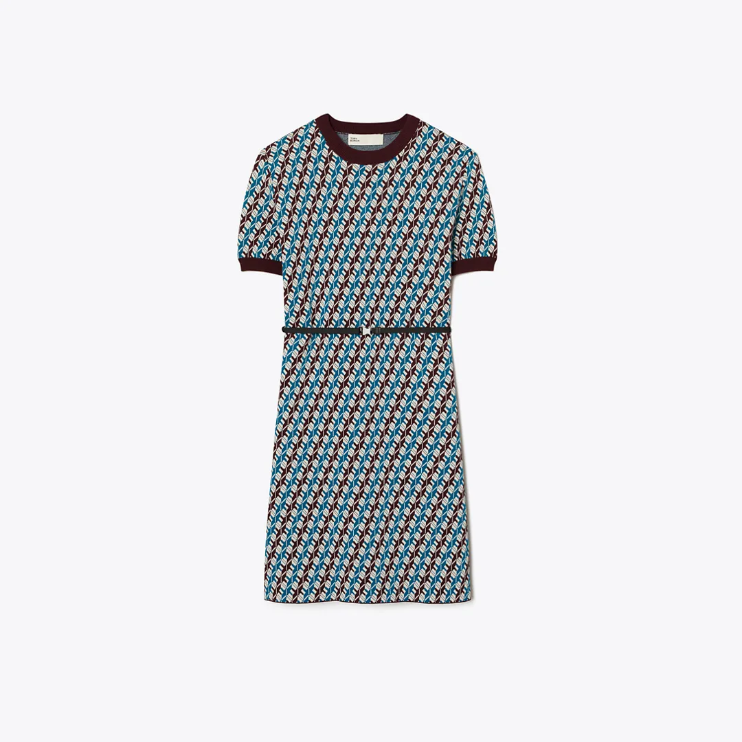 Jacquard Sweater Dress by Tory Burch