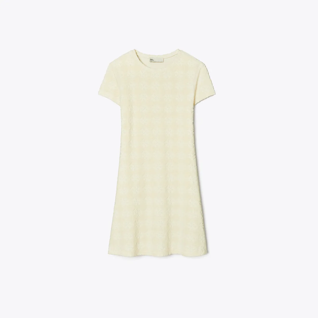 Terry Jacquard Logo Shirtdress by Tory Burch