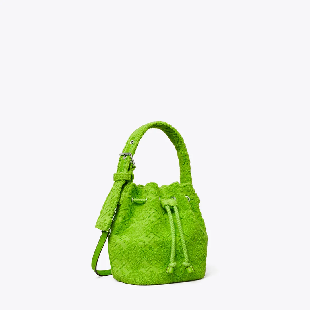 T Monogram Terry Mini Bucket Bag by Tory Burch