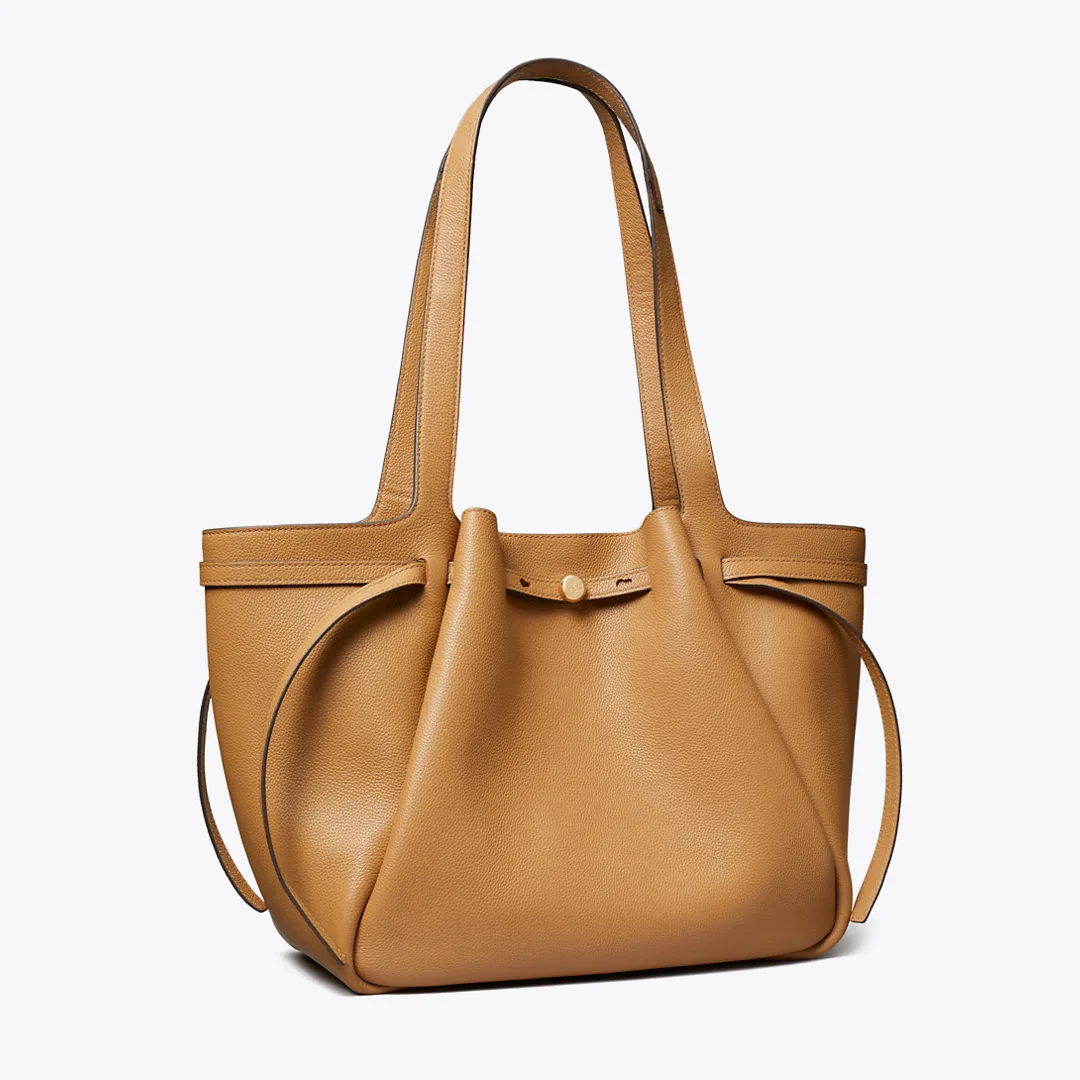 Leather Tote by Tory Burch