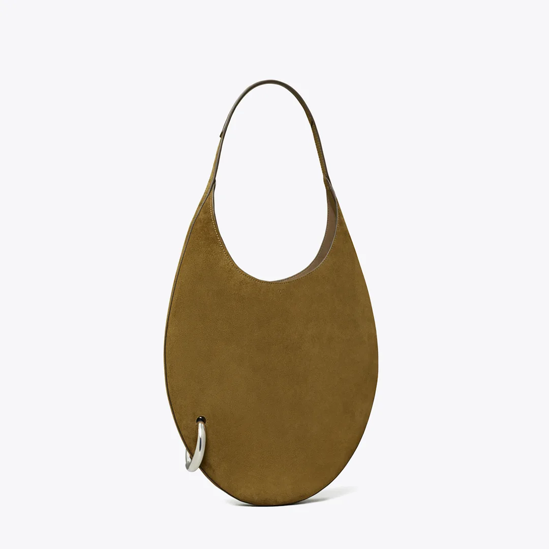 Pierced Suede Bag