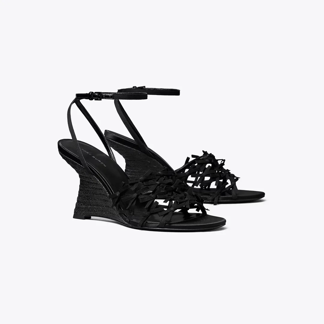 Mini Bow Espadrille Wedge by Tory Burch