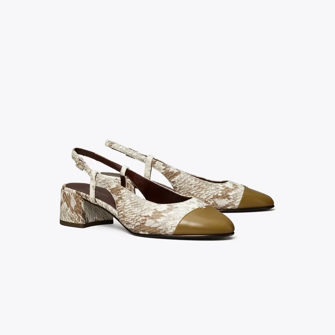 Cap-Toe Slingback