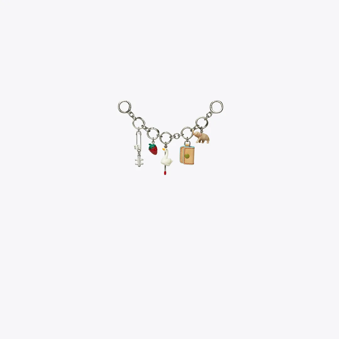 Swan Multi-Charm Bag Chain by Tory Burch