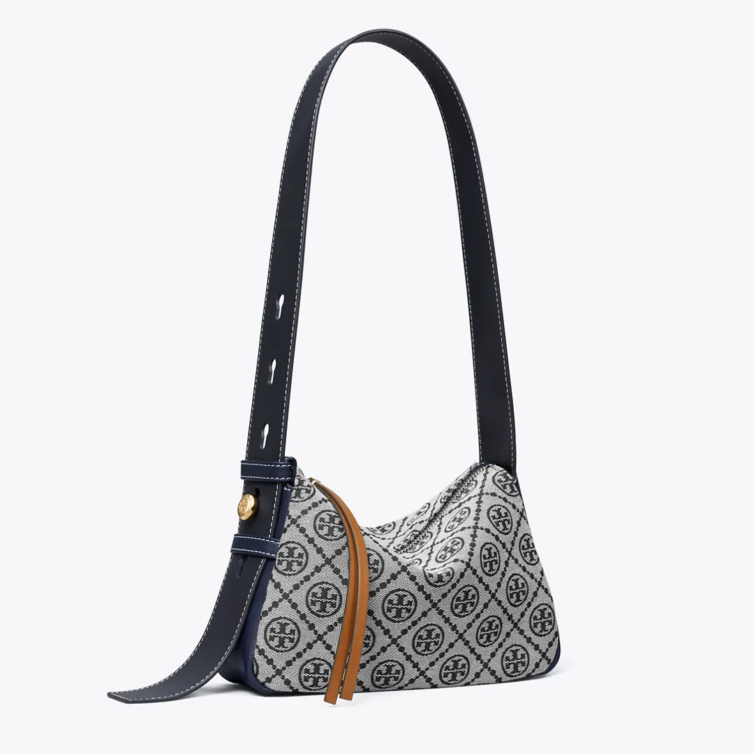 T Monogram Small Romy Shoulder Bag by Tory Burch
