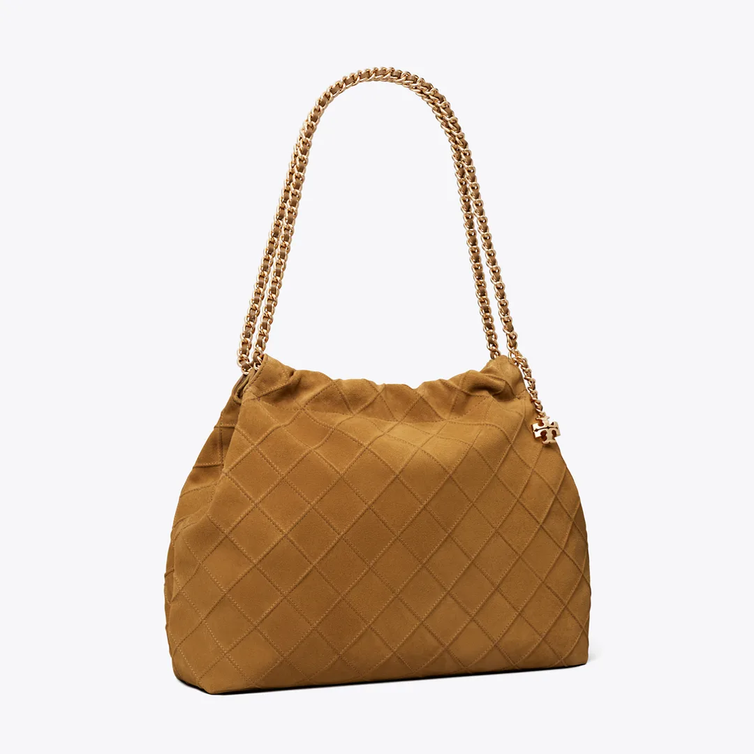 Fleming Soft Suede Hobo Bag by Tory Burch