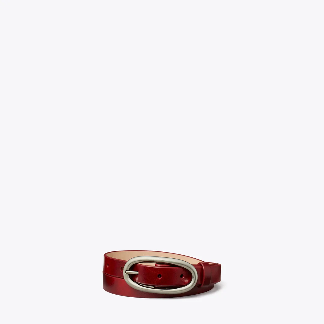 Large Pierced Buckle Belt by Tory Burch