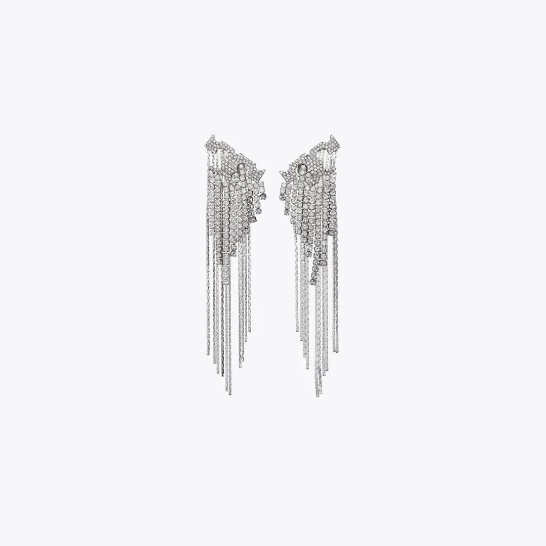 Runway Pav Serif T Earrings by Tory Burch