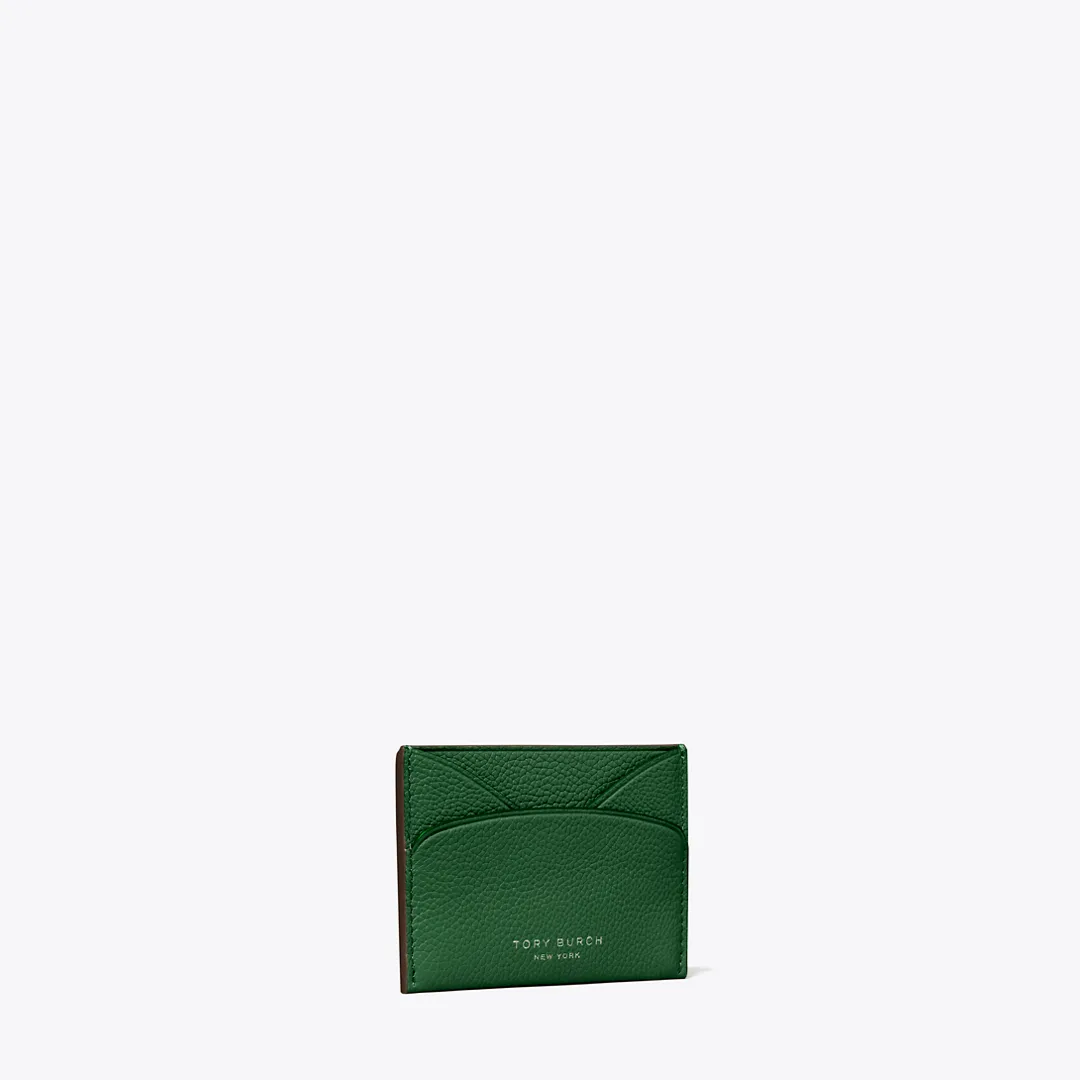 Leather Flat Card Case by Tory Burch