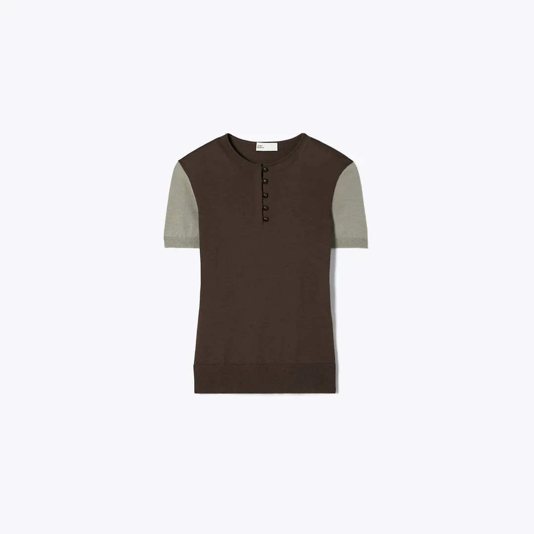 Wool Henley by Tory Burch