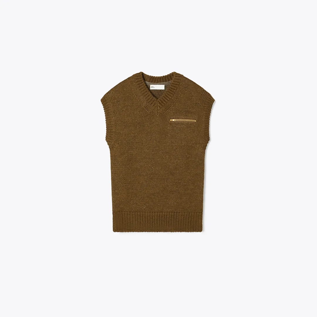 Wool Sweater Vest by Tory Burch