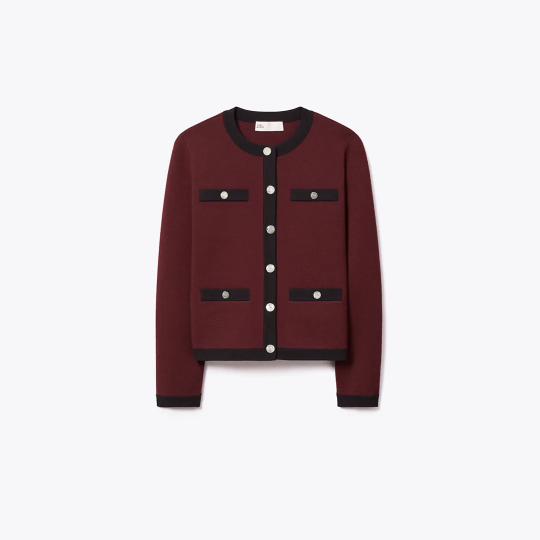 Kendra Wool Cardigan by Tory Burch