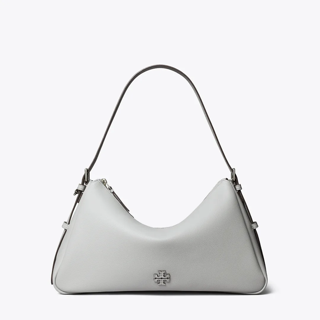 Leather Zip Top Shoulder Bag