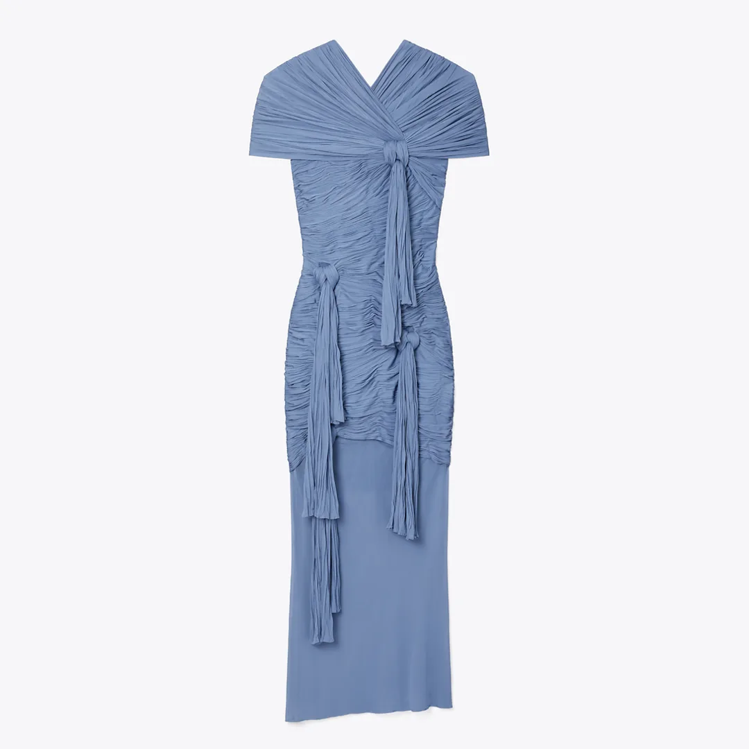 Knotted Viscose Dress by Tory Burch