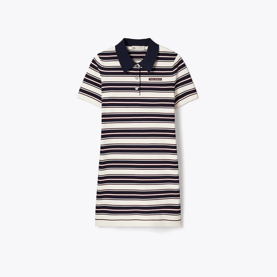 Viscose Polo Dress by Tory Burch