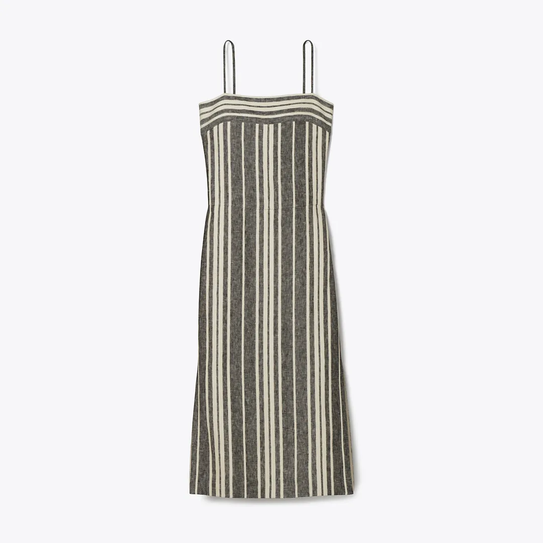 Linen Backless Dress by Tory Burch