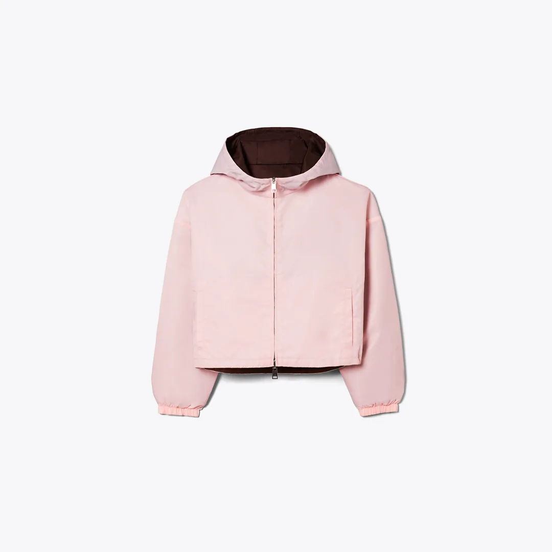 Reversible Cropped Nylon Jacket by Tory Burch