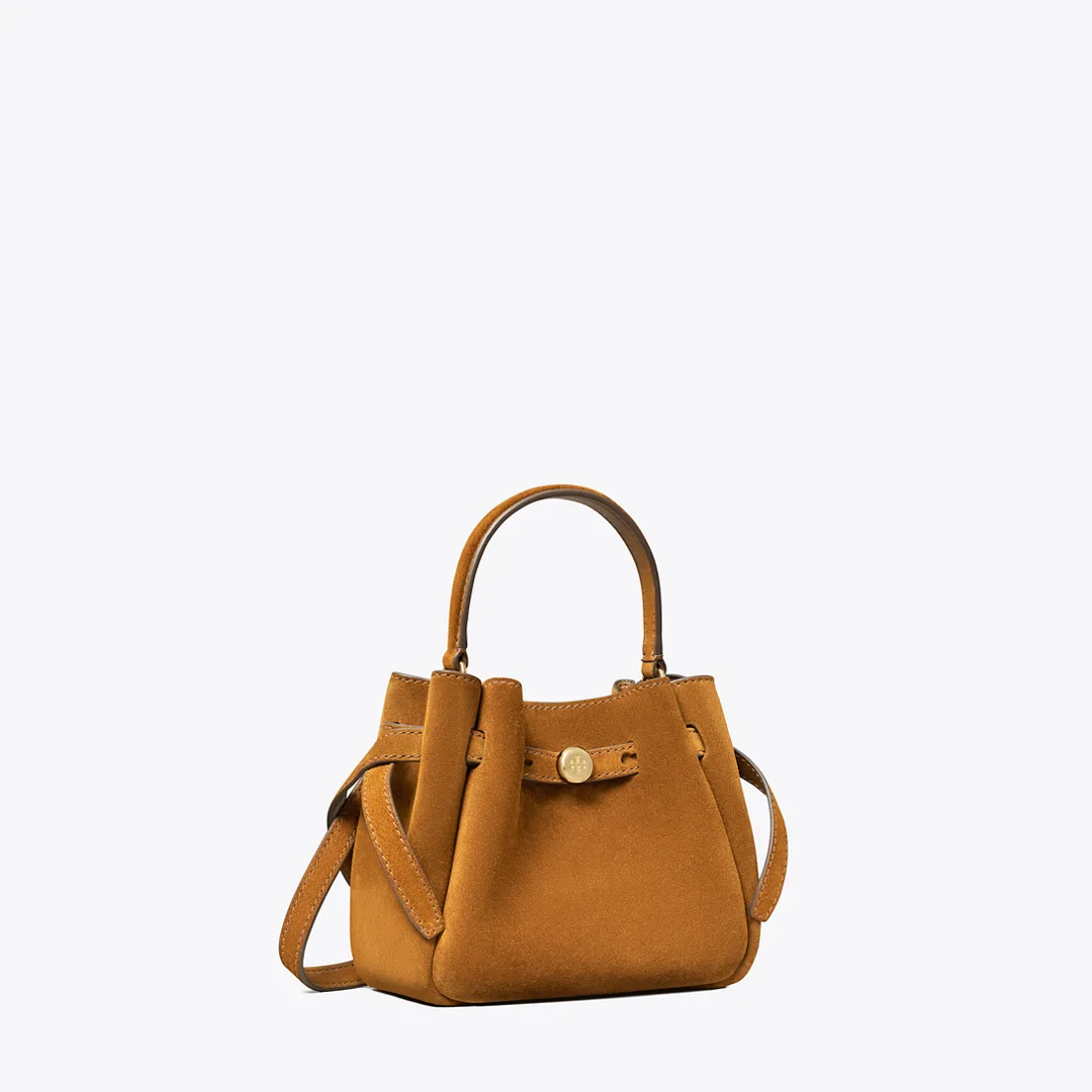 Mini Romy Suede Bucket Bag by Tory Burch