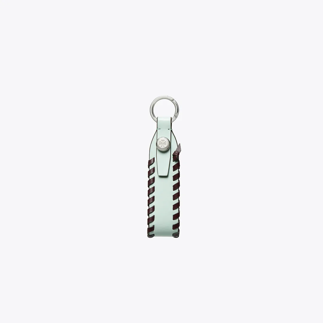 Leather Woven Bag Charm by Tory Burch